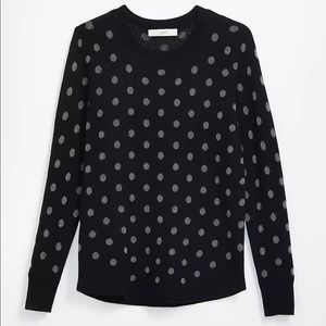 NWT LOFT Dotted Shirttail Sweater